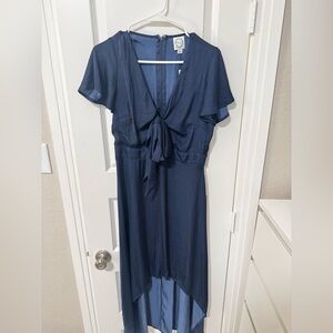 Francesca's Collections Navy High Low Dress